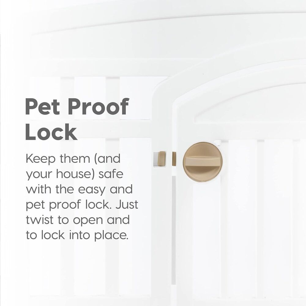 iris White Plastic 6-Panel Small Dog Playpen - Picture 4 of 6